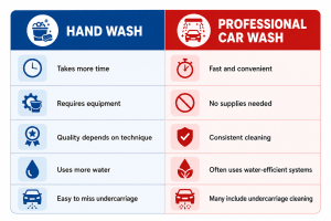 Hand Wash vs Professional Car Wash
